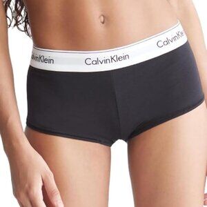 Calvin Klein Women's Modern Cotton Boyshort Panty Blacl XL
